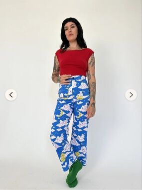 Nooworks Casual Bell Pants Cloud People NWT 5X